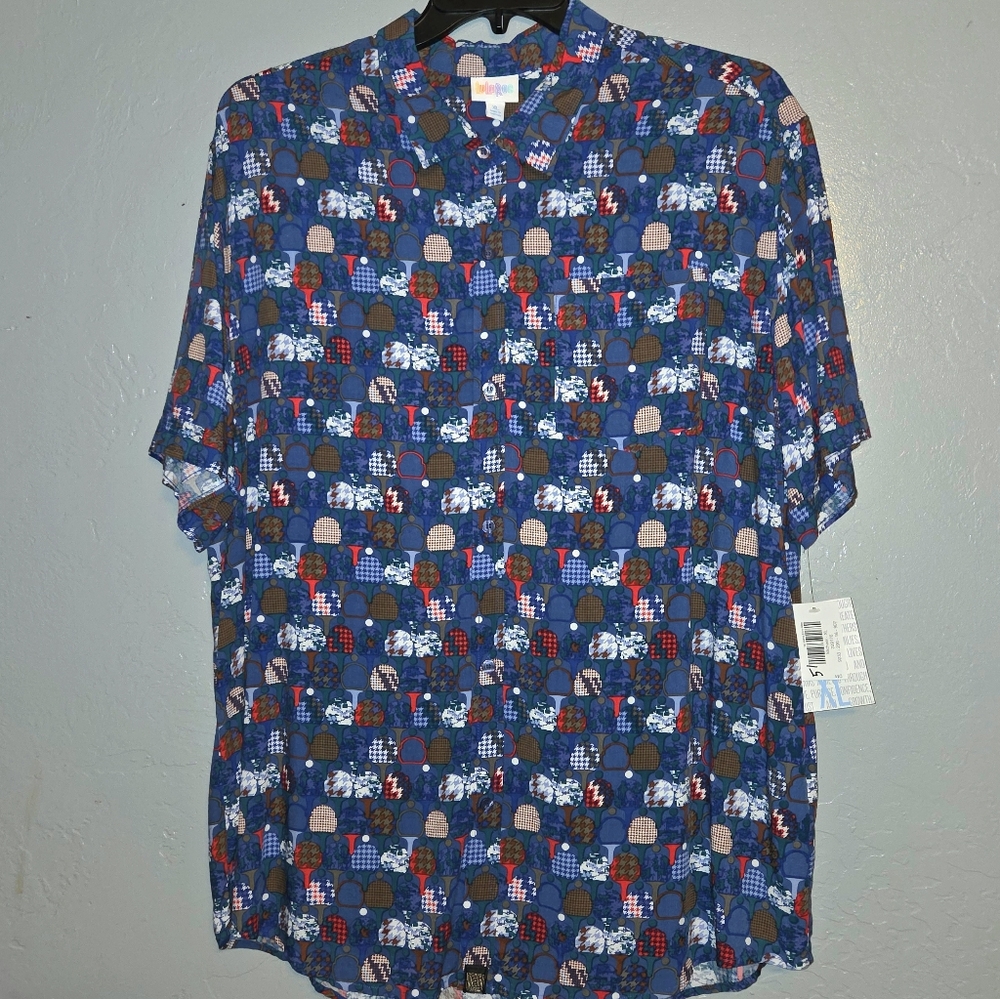 NWT Size XL Lularoe Michael button down shirt